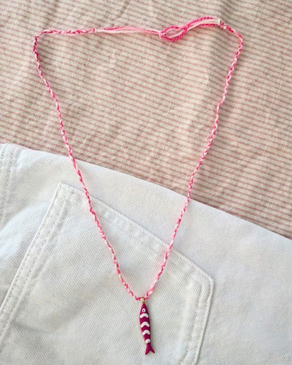 Helsinki ketting fuchsia roze - Image 2