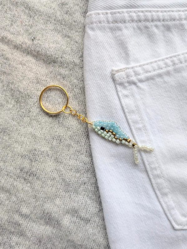 Mira tas/sleutelhanger blauw